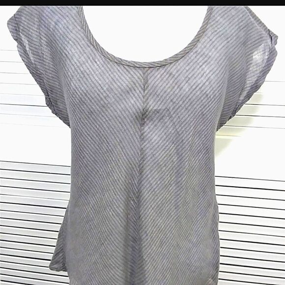 Eileen Fisher Linen Flowy Tunic Top - Picture 1 of 10